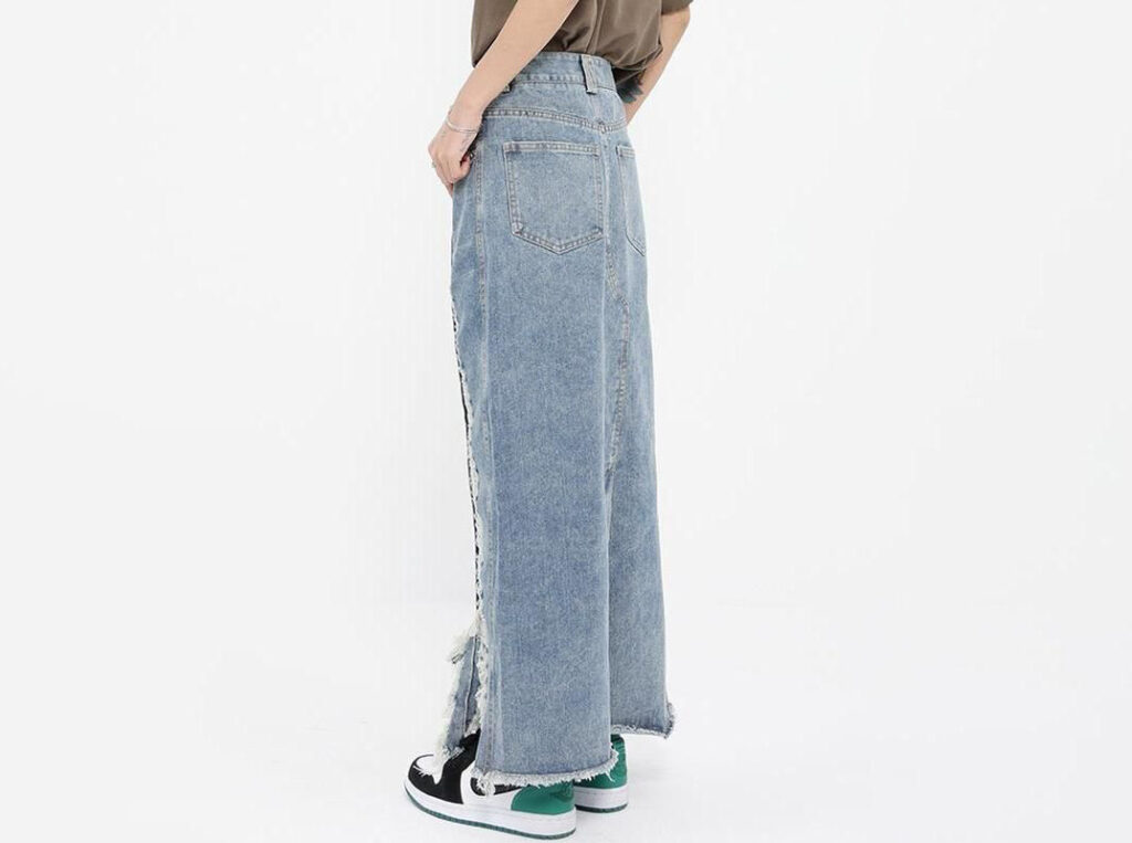 High Waist Denim Skirt