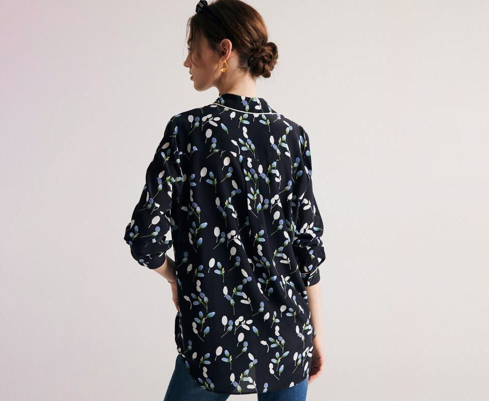 Floral Silk Blouse