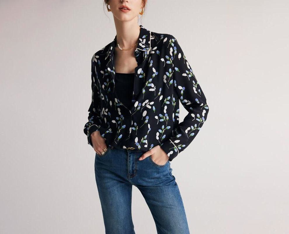 Floral Silk Blouse